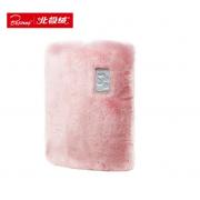 北极绒 热水袋暖水袋暖手宝暖宝宝电暖宝电热宝 电暖贴身保暖 智能充电防爆水电分离双色仿兔毛绒款 粉色