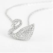 SWAROVSKI 施华洛世奇 银天鹅 SWAN 项链女 锁骨链女 专柜同款 时尚饰品