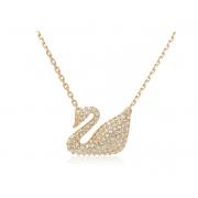 SWAROVSKI 施华洛世奇 金天鹅 SWAN 链坠 项链女 锁骨链女 专柜同款