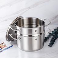 双立人ZWILLING 24cm深烧锅汤锅蒸笼套装蒸屉蒸笼锅具2件套40920-013-982