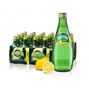 Perrier巴黎水（Perrier）法国原装进口气泡矿泉水 柠檬味 330ml*24瓶